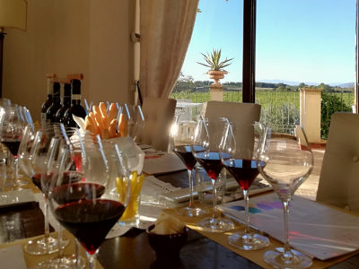 Personal sommelier wine tasting in villa